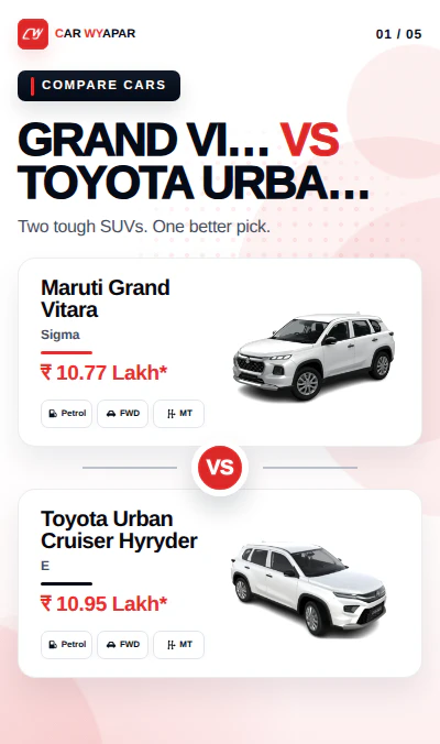 Grand Vitara Base Model Vs Hyryder Base Model