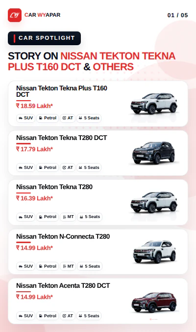 Nissan Tekton Variants
