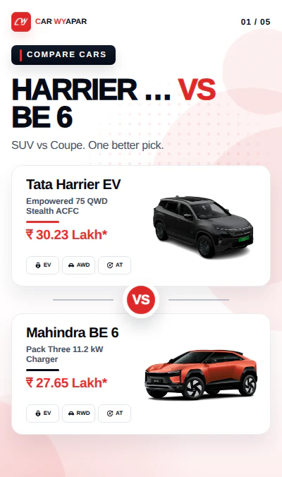 Harrier EV vs BE6E: Top Model Head 2 Head