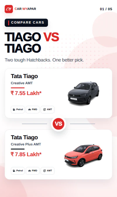 Tiago 2nd top Vs Top Variant