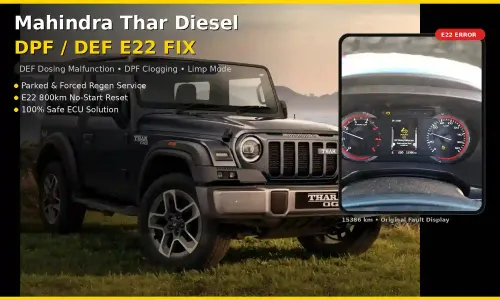 Mahindra Thar Diesel DPF Clogging Fix